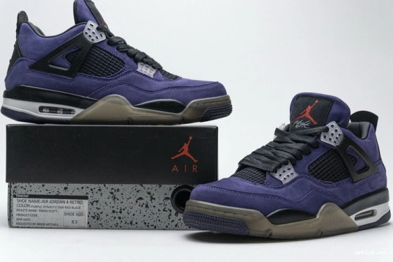 Cheap EP AJ4-766302 AJ4-766302 Travis Scott Purple Retro Air x Jordan 4 1229